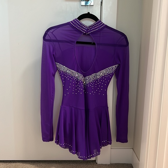 Fully customized woman’s small competitive figure skating dress - Picture 3 of 3